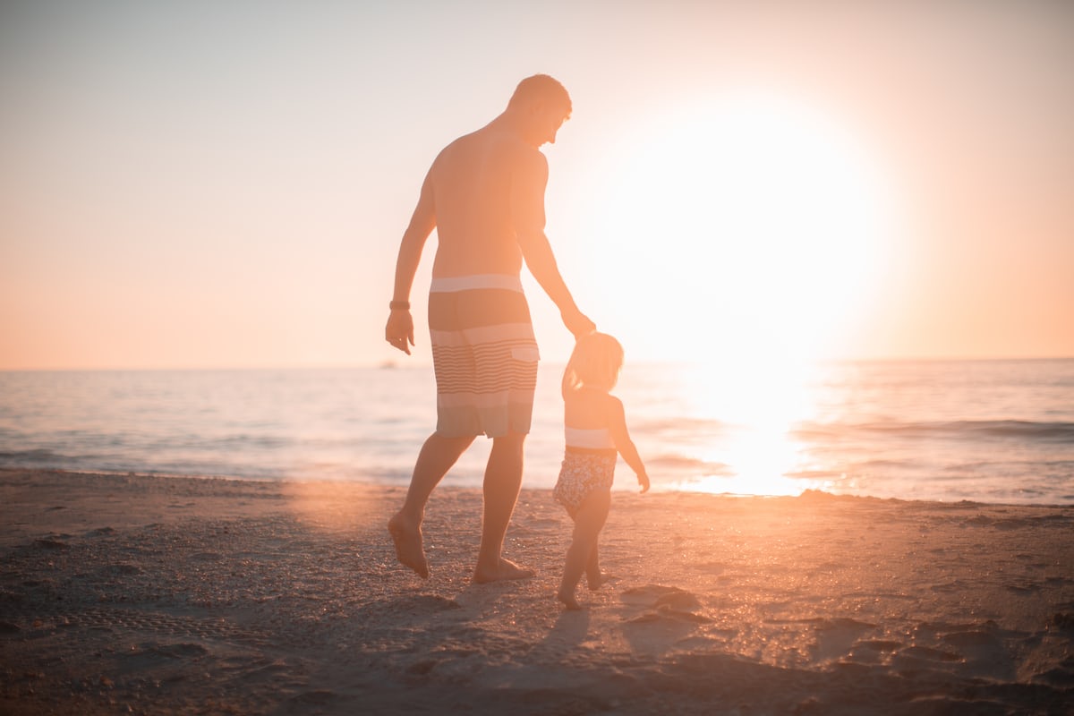 Picture of Man and Daughter